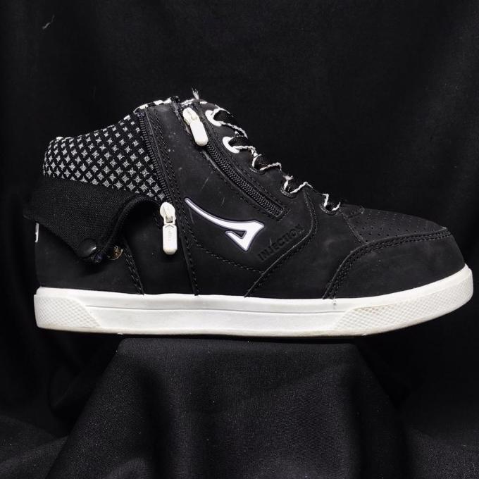 Sepatu Sekolah Kretekan Anak Hitam Polos Murah / Tali ARDILES DENNIM