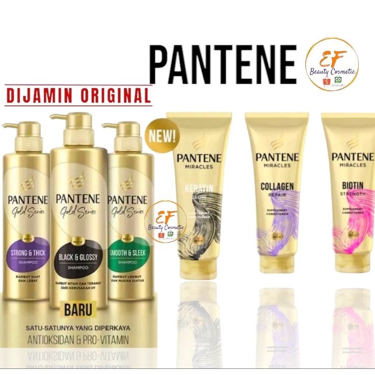 Laris❊➞ PANTENE Gold Series Shampoo 125ml | Miracle Suplement Conditioner 150ml 100% ORIGINAL C35