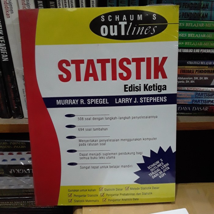 HOT SALE BUKU SCHAUM'S STATISTIK TERMURAH