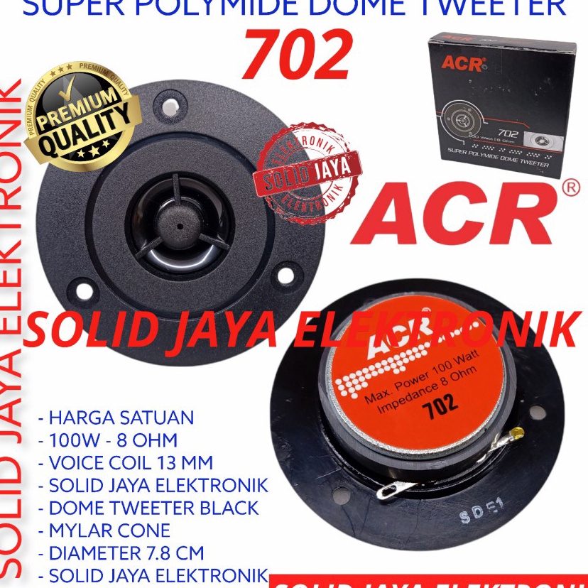 TWITTER ACR 702 MAGNET SUPER POLYMIDE DOME TWEETER ACR HIGH HI TWEETER TWETER TWITER TWITTER ACR 100