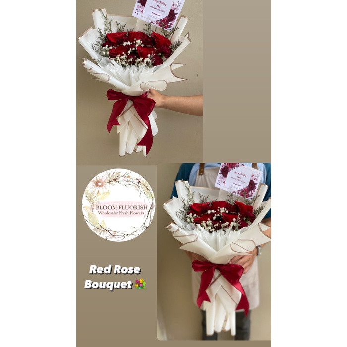 Best Seller Bouquet Bunga Fresh Segar Asli Buket Flower Rose Mawar Tangerang