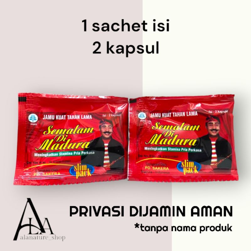 

Jamu Semalam Di Madura 1 sachet isi 2 Pil