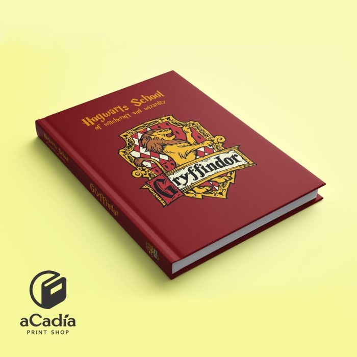 

Notebook Custom A5 Harry Potter Asrama Hogwarts Gryffindor