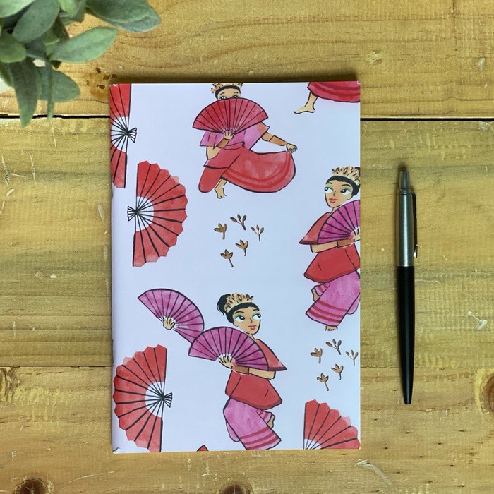 

Notebook Buku Notes Jurnal Sketchbook Tari Kipas Kamalika Artprints