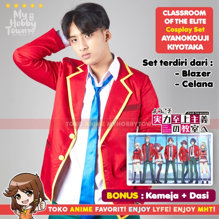 Termurah Kostum Cosplay Anime Classroom Of The Elite Ayanokouji Kiyotaka