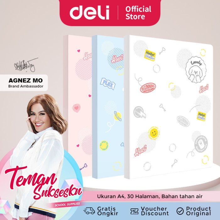 

Bestseller Deli Display Book / Map File A4 30 Halaman Pp Shell 72493