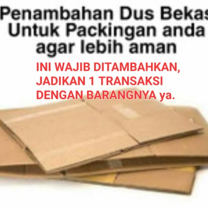 

Bestseller Dus / Tambahan Dus / Double Dus / Bubble Extra