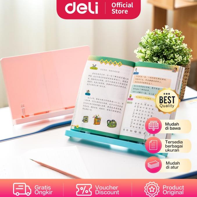 

Deli Stand Reading / Penyangga Bahan Abs Alat Penahan Buku 70530