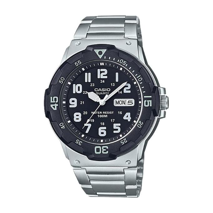 Jam Tangan Pria Casio Mrw-200Hd-1Bvdf Black Dial Stainless Steel Band