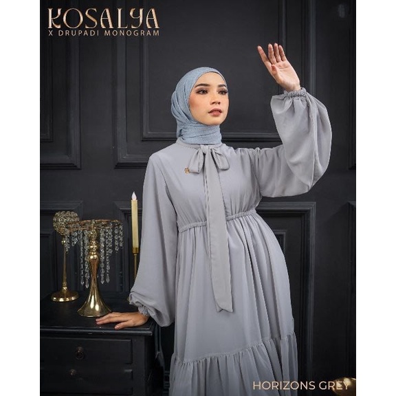 DRESS DURPADI07 wanita busui friendly bahan ceruty armany full furing