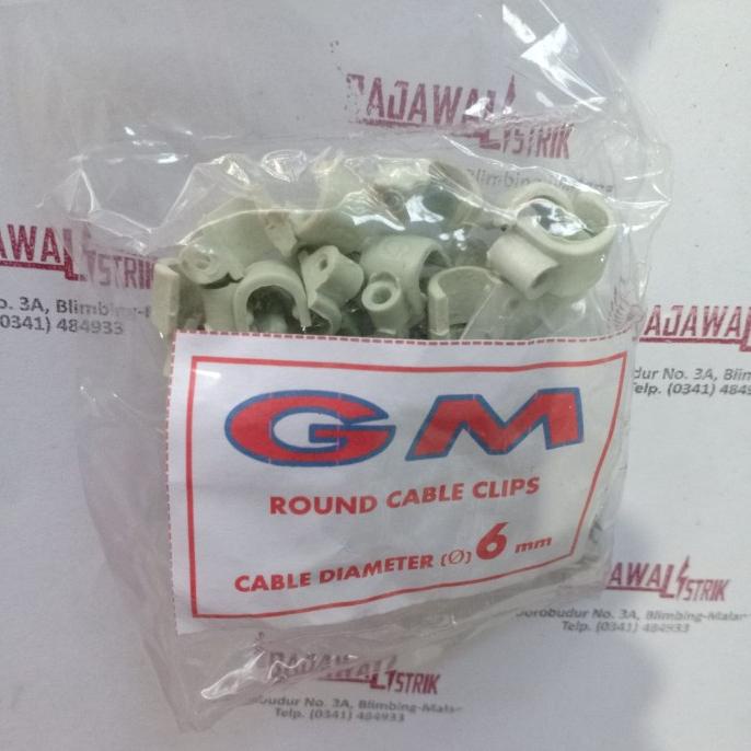 

jual round cable clip klem kabel klip kabel 6mm murah