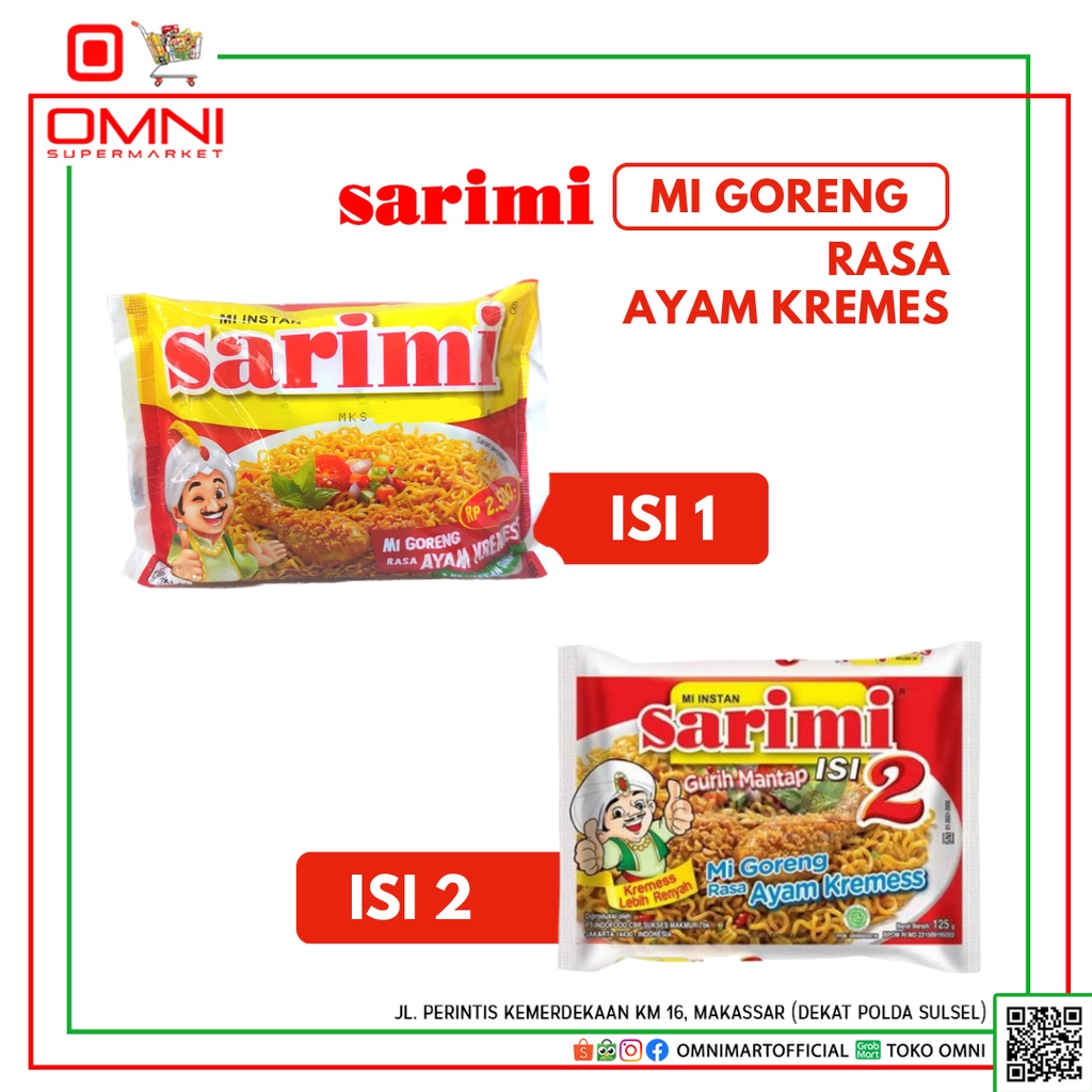 

Sarimi Goreng Ayam Kremes Isi 1 Dan 2
