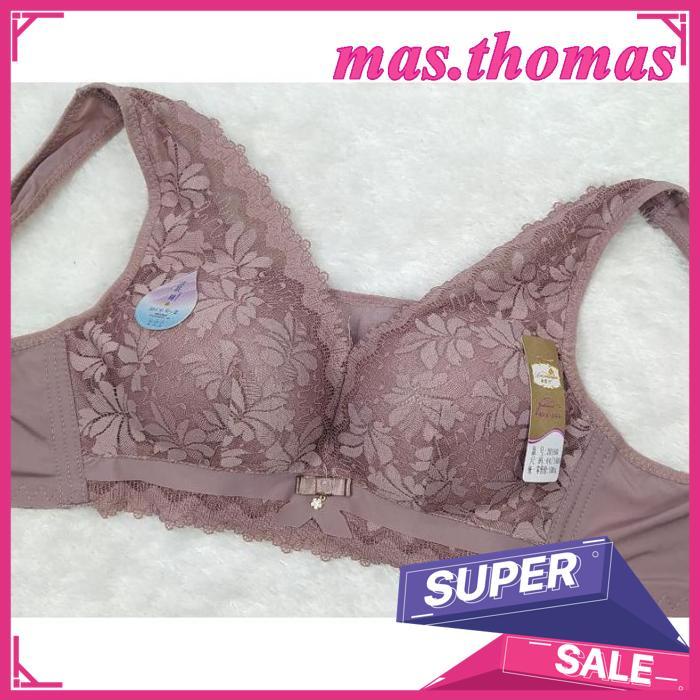 Bra Bh Renda Premium Kally 2019 Pakaian Dalam Tanpa Kawat Big Size Busa Tipis Kait 4 Daleman Underwe