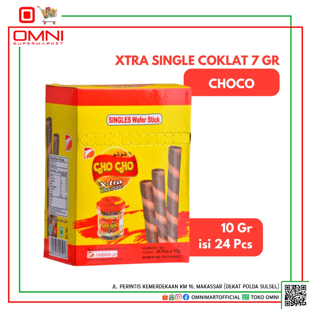 

Astor Cho Cho Extra Single Coklat Wafer Roll 7 Gr