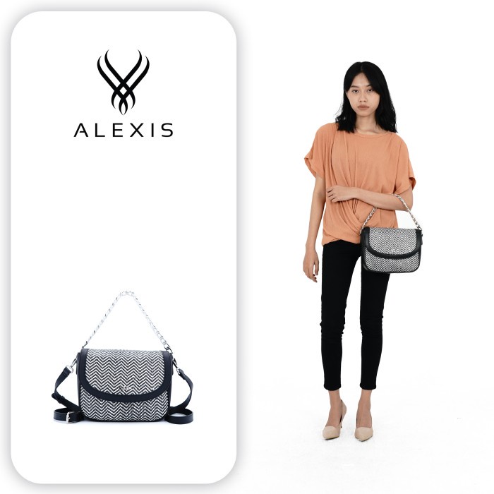 DISKON SPESIAL ALEXIS IMPORT TAS SELEMPANG JINJING WANITA (11500033-7MRPL) TERLARIS