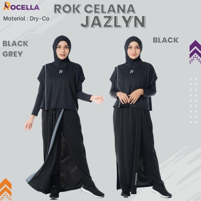 ROCELLA Jazlyn Rok Celana Olahraga Wanita Muslimah Panjang Syari