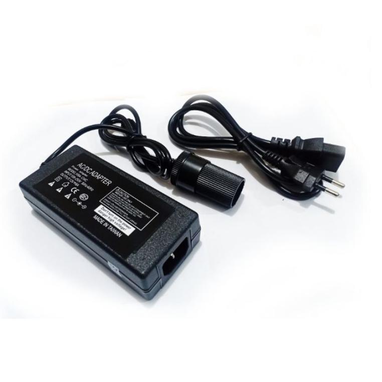 Terbaru Adaptor 220V Ac To Dc 12Volt 6A Socket Lighter Mobil 6 Ampere Original  Vacum Cleaner Mobil 