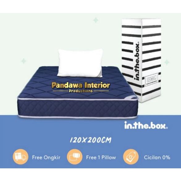 Kasur INTHEBOX HYBRID  Ukuran 120x200 Full free bantal
