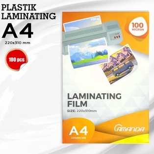 

Dijual murah Plastik Laminating A4 Amanda 100 MICRON size 220 x 310 mm Murah Berkualitas HLA