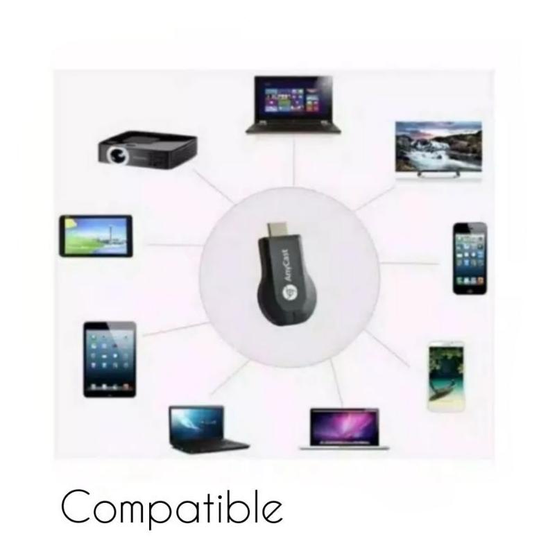 Discount Paket Kumplit Alat Untuk Menyambungkan Hp Ke Tv Tabung / Anycast Dongle Anycast Tv / Penghu
