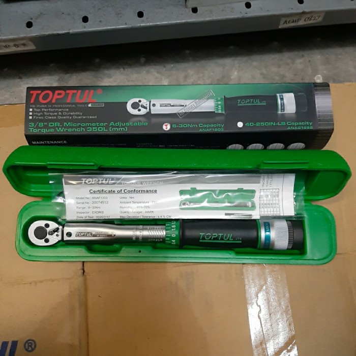 Bestseller Torque Wrench 3/8" Dr 6-30Nm Anaf1203 Toptul