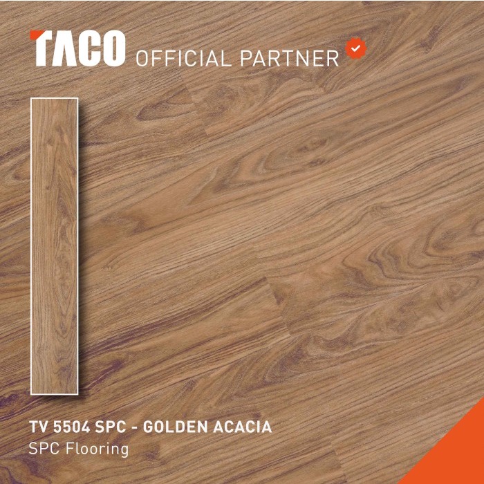 Bestseller Taco Lantai Spc 5Mm - Tv 5504 Golden Acacia