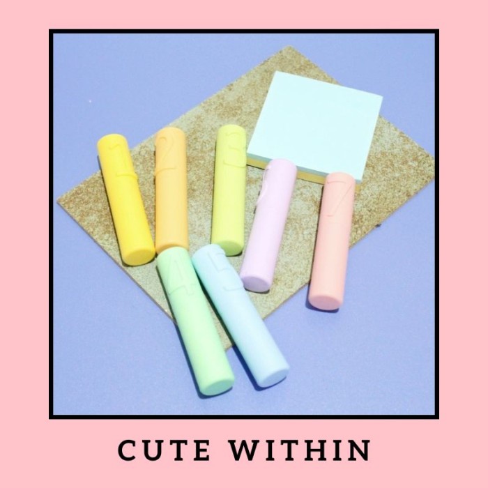 

Bestseller Stabilo Angka 1-7 Highlighter Number Warna Warni