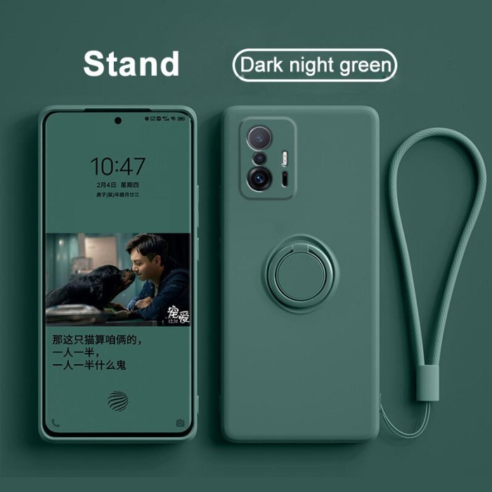Bestseller Xiaomi 11T Pro / 11T Soft Case Ring Silikon Microfiber Magnet Holder