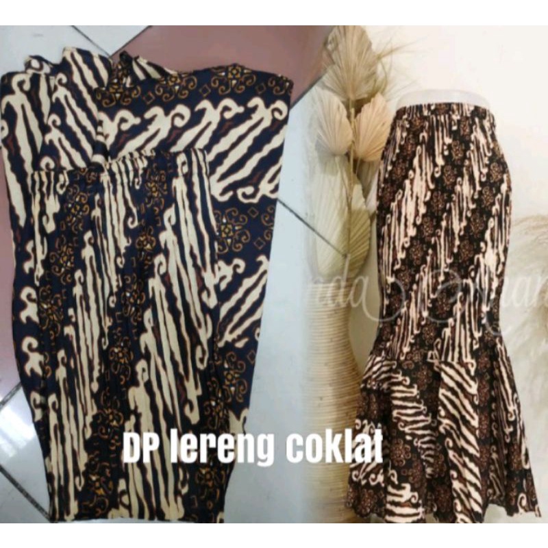 Rok batik model duyung pinggang full karet