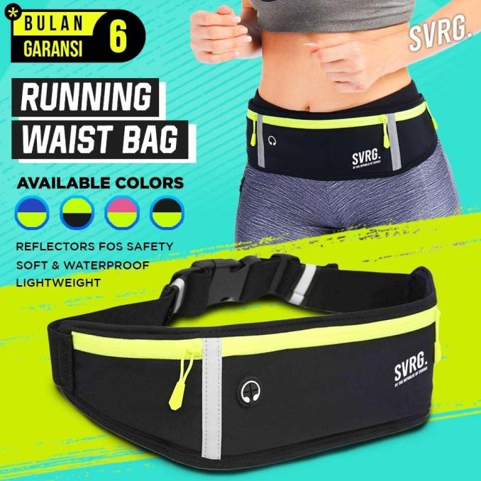 SVRG. Running Waist Bag Tas Pinggang Waterproof Tas Lari