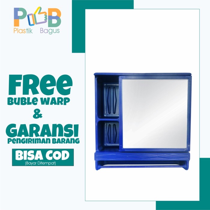 DISKON SPESIAL RAK KAMAR MANDI KABINET KAMAR MANDI KACA KAMAR MANDI MASPION MC-3 TERLARIS