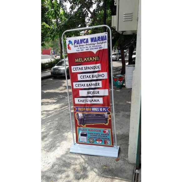 

DOORSTAND BANNER 60X160 / CETAK DOOR STAND / DOOR FRAME STAND BANNER