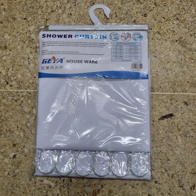 Shower Curtain Kamar Mandi 200 X 200 cm Tirai Kamar Mandi 200x200