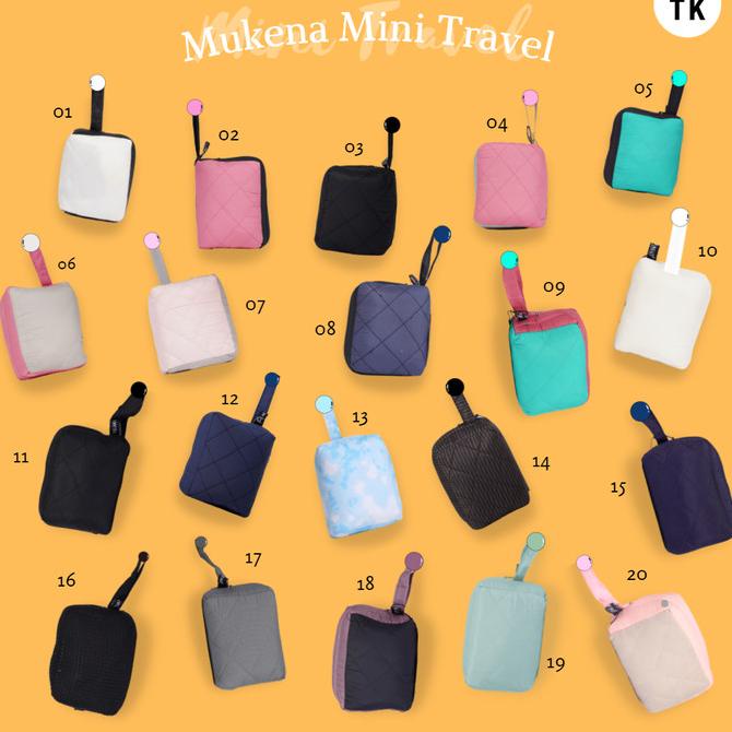 Mukena Travelling Pouch Mini / Parasut Korea Premium 2in1 Tas Kotak