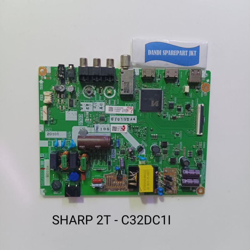 MB led tv SHARP 2T C32DC1I - mainboard tv - mesin tv led