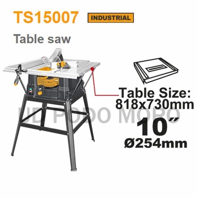 Ingco Mesin Gergaji Potong Table Saw 10 Inch TS 15007 Meja TS15007