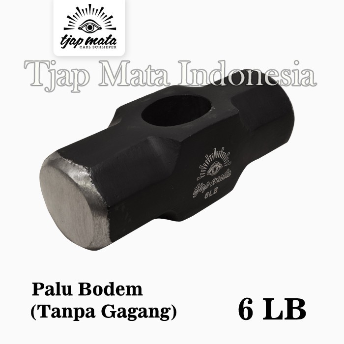 Terlaris Paluku Tjap Mata / Cap Mata Palu Bodem (Tanpa Gagang) 6 Lb
