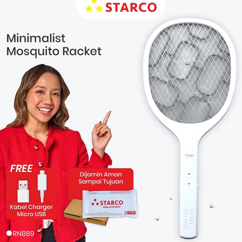 ➣ Starco Raket Nyamuk RN-889 ❇ ✯ ｀