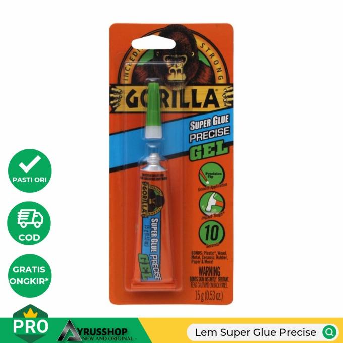 

=====] Lem Super Glue Presisi Kering 10 Detik/Gorilla/Impact Tough Precise
