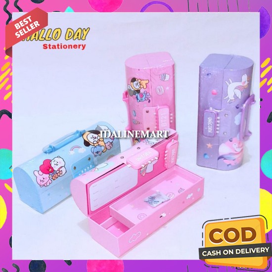 

Kotak Pensil Aesthetic Wadah Pulpen Kode Kekinian Disgrib Bagus Terbaru Tempat Pengsil Anak Laki Perempuan Disgrip Lucu Korea Aestetik Pencil Case Estetik Dosgrip Tk Sd Cowok Cewek Dusgrip Viral Murah Korean Style Kotak Kotak Pensil Karton+Kunci Pi