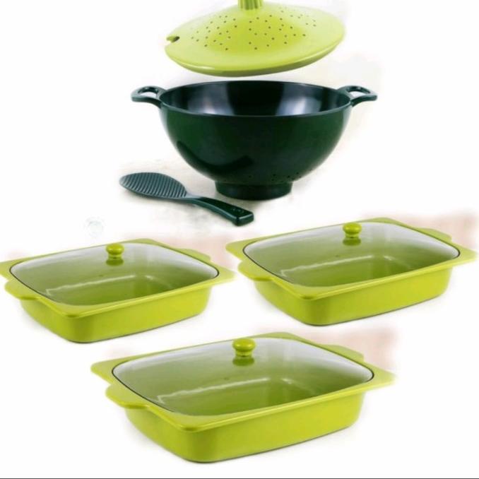 Prasmanan Set Melamin set Colander golden dragon