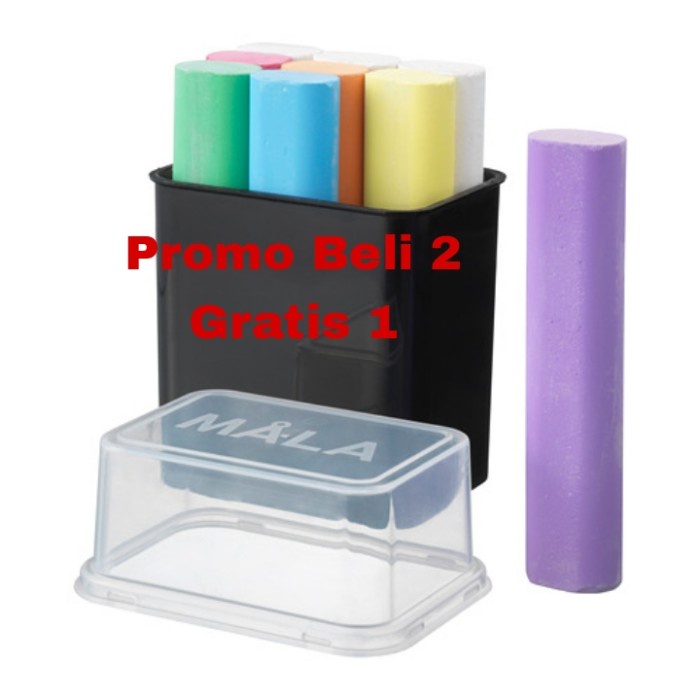 

Terlaris Chalk Kapur Tulis Perlatan Tulis Anak Serbaguna Aneka Warna Campuran