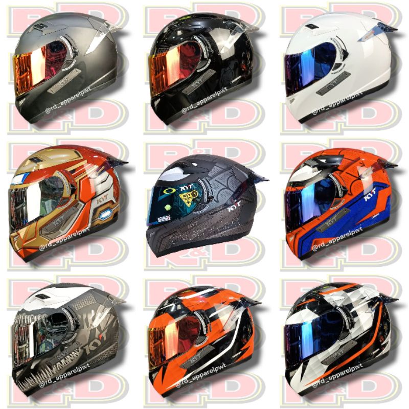 HELM KYT K2RIDER PAKET GANTENG LENGKAP K2R