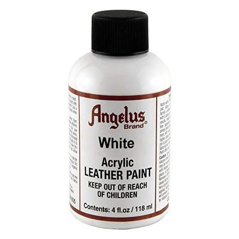 

((((()paling dicari] Angelus White Acrylic Leather Paint Cat Bahan Kulit 4 Oz 118ML
