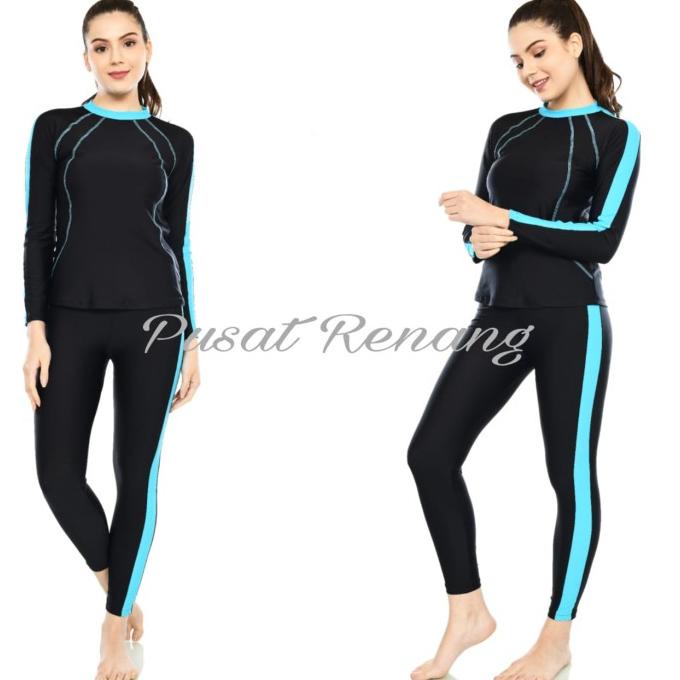 Pakaian Baju Celana Panjang Renang Wanita Swimsuit