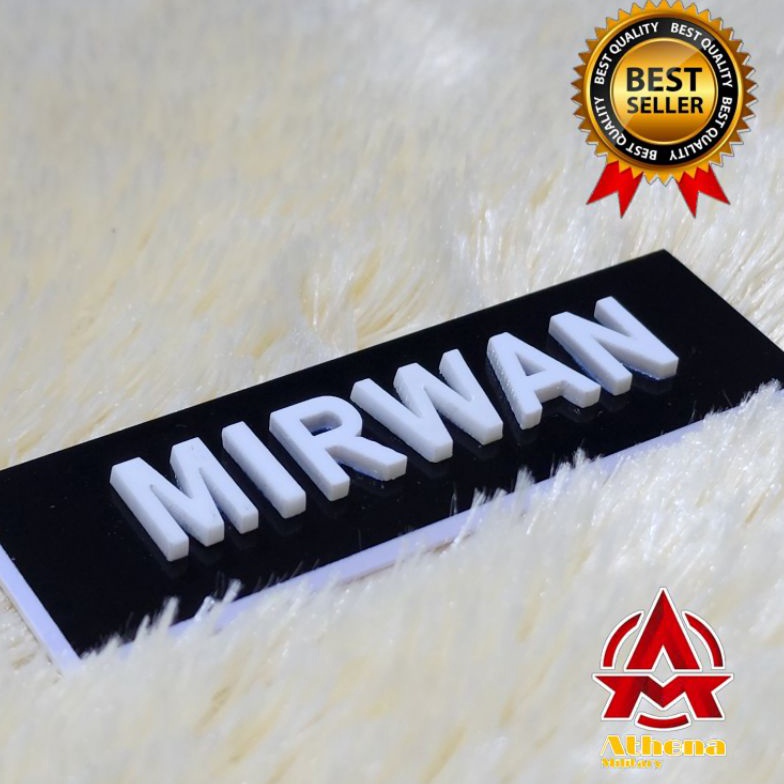 

Model Baru.. Name Tag Timbul | Papan Nama Timbul ( max 8 huruf ) YHG