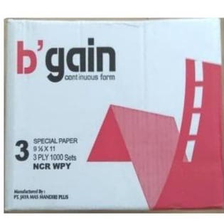 

CONTINUOUS FORM 9,5X11 BGAIN 3 PLY 1000 SETS