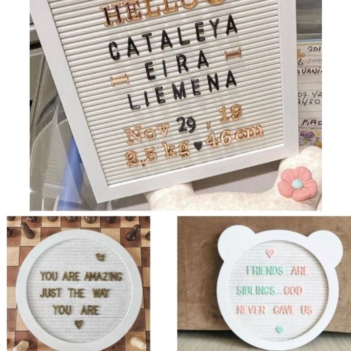 

Grosiran Murah all white letter board 