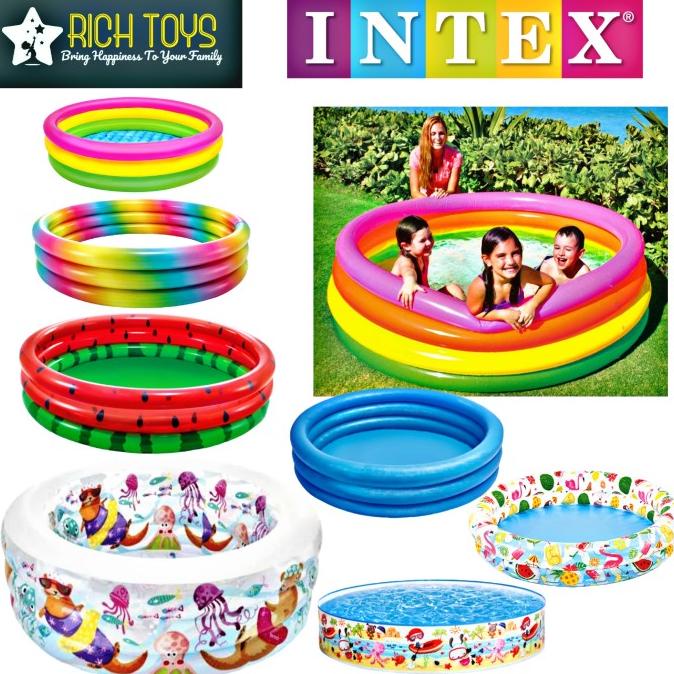 Intex Kolam Renang Karet Bulat Lingkaran Anak Baby Maianan Anak