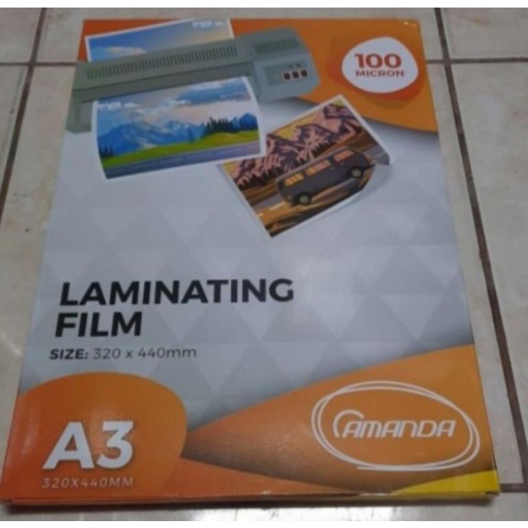 

Terkini.. laminating plastik A3 isi 100 Lembar IF7